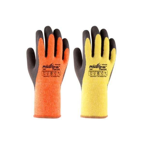 [TOWA] Power Grip Summer Coated Gloves for Cold Weather - Yellow (EN511/ 010, 10G, Brushed) 9/ L