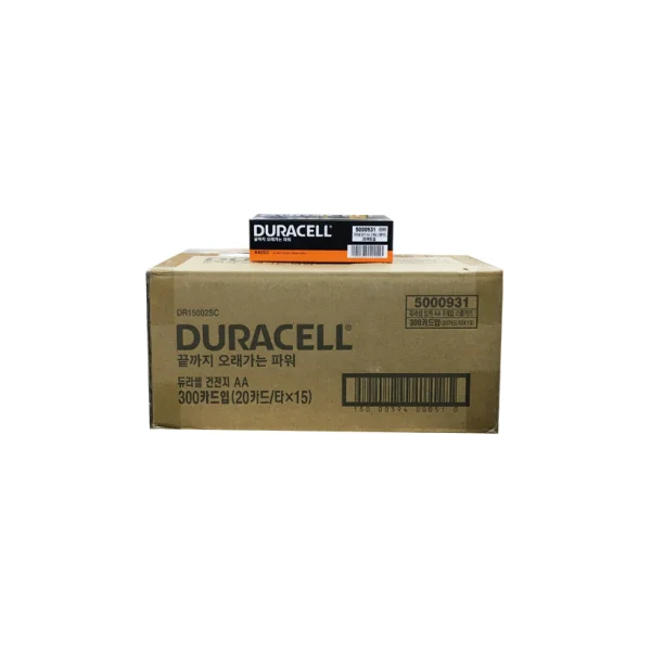 [DURACELL] AA (LR6) MN1500 - 600pcs Card Type