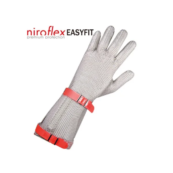 [NIROFLEX] Cut - Resistant Chainmail Glove 5 Fingers (Wrist 7.5cm, CE Certified, Single Glove)