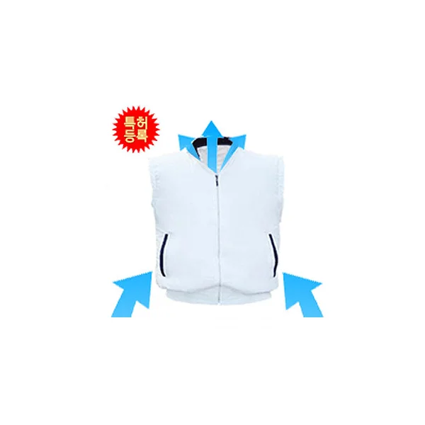 [ICE BANK] ICE BANK Cooling Vest Type B - Lithium Rechargeable L/ White