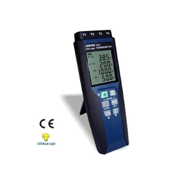 CENTER 374 Thermometer (- 200~1, 370°C, Datalogger)
