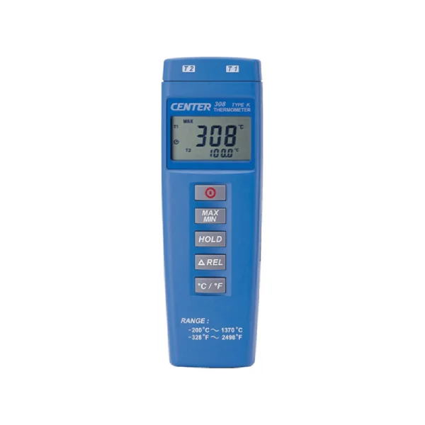 CENTER Thermometer Center308 (- 200~1370°C/ ±0.3%+1°C, Dual Type)