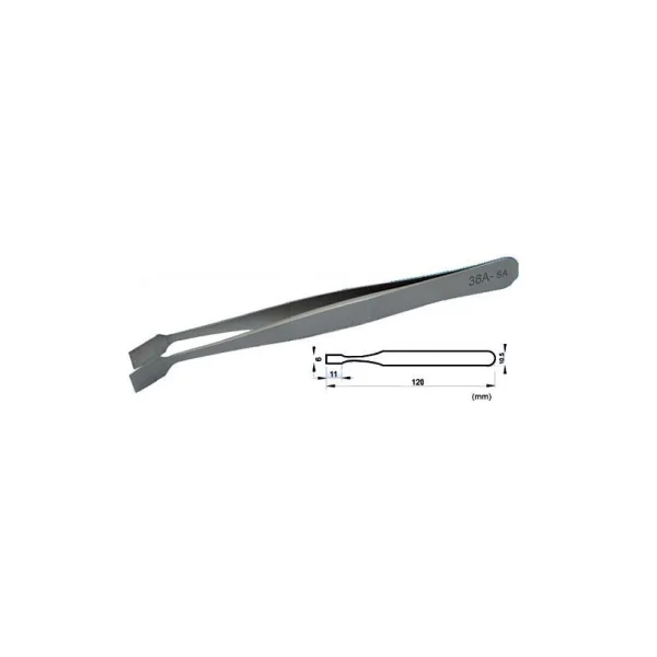 [KOREA ACE] Precision Tweezers (120mm, Curved, KA.36A - SA)