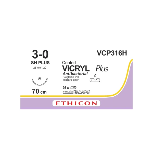 [ETHICON] Vicryl Plus VCP316H 3/ 0 26mm 70cm 36p