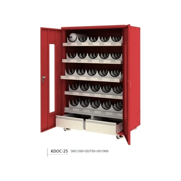 [JINSUNG] SCBA Storage Cabinet KDOC - 25 (1200x750x1900mm, Green)