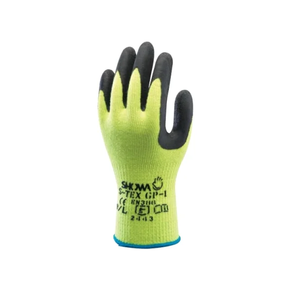 [SHOWA] S - TEX GP1 Cut - Resistant Gloves (M/ Lime+Black)
