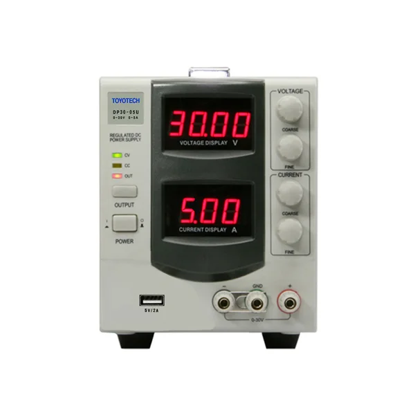 [TOYOTECH] 2 - Channel Power Supply DP30 - 05U (30V/ 5A, 130x160x310mm, 5.1kg)