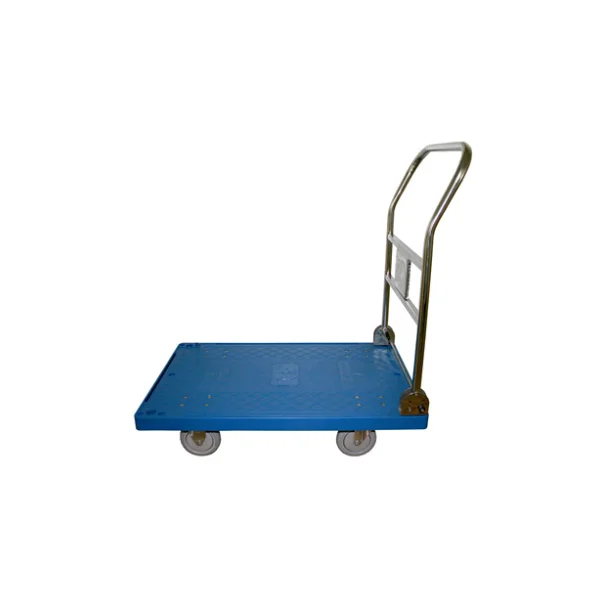 JUNGWON Plastic Dolly (Blue Plate) Stainless Steel Handle Small PDT - 601