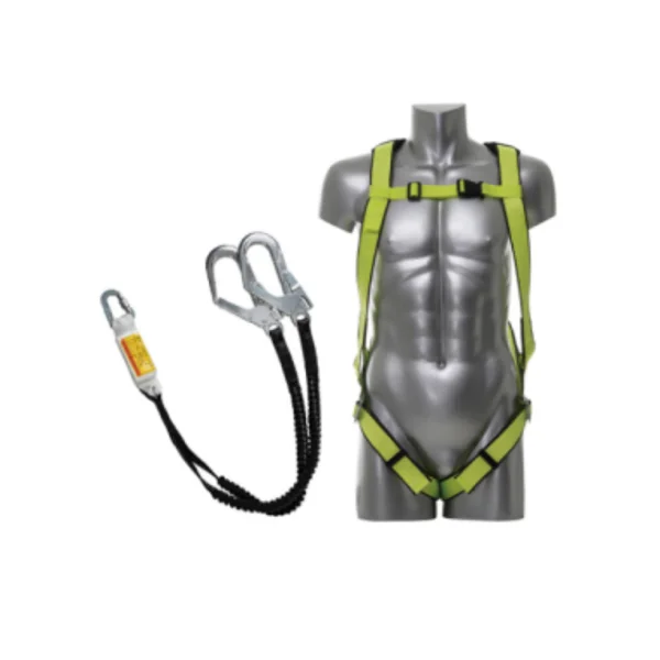 [PRO - 6] Full Body Harness TA - 021A (A/ L Elastic Double Lanyard, Red Hook/ Fluorescent/ FREE)