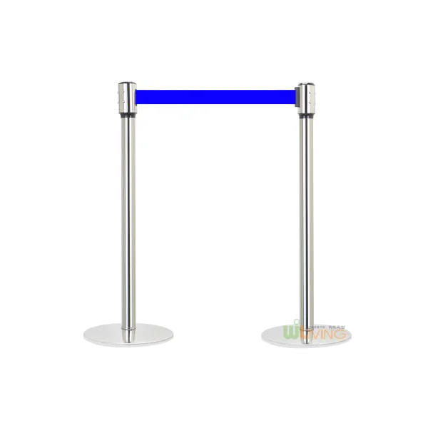 Hwaseong Metal Stainless Steel Belt Barrier Stanchion, Deluxe Set