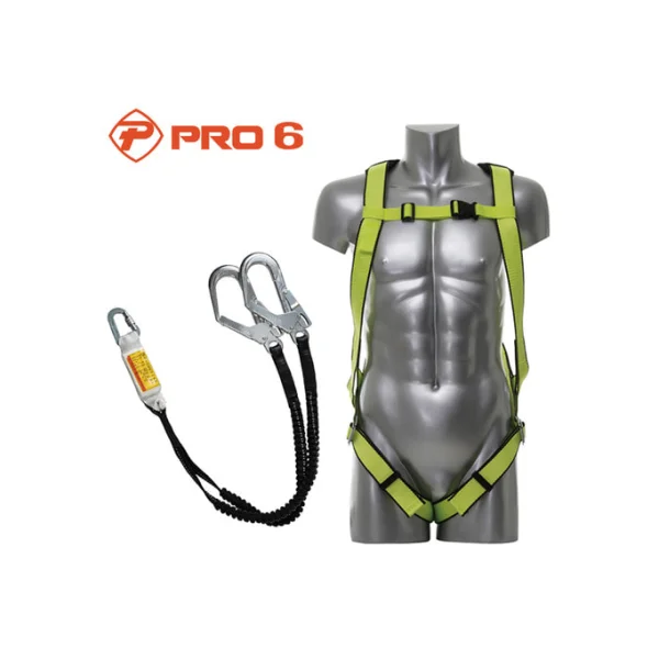 PRO - 6 Full Harness Belt TA - 021(A) (Fluorescent, 021, Double Elastic, Red Hook)