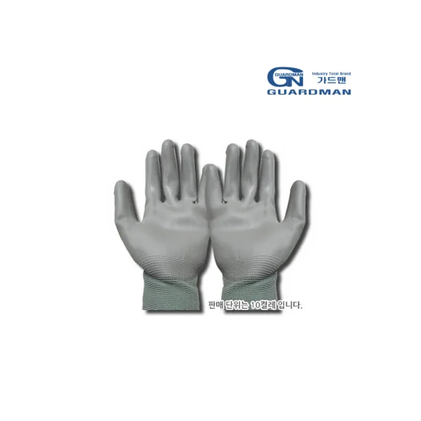 [GUARDMAN] PU PALM COATED GLOVES (BLACK/ S, 500 PAIRS, MADE IN CHINA)