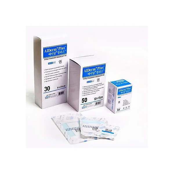 [EVERAID] Dressing Aidam Plus (10x10cm, 50 sheets, Transparent Waterproof/ Band)