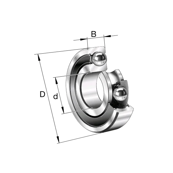 [FAG] Deep Groove Ball Bearing (6000 Series) (35mm/ 62mm/ 14mm, 1 pc)