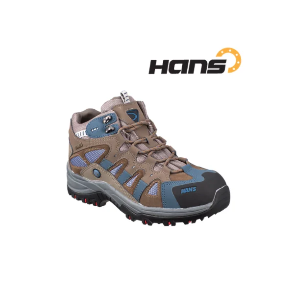 Hans Safety Shoes HS - 55 Cross Country (Brown, 280mm, Work Shoes)