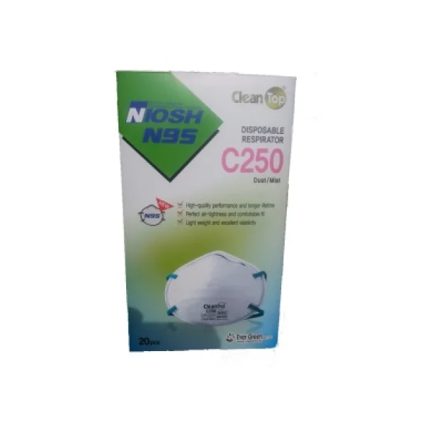Evergreen Dust Mask N95C250 (N95 Grade, Recommended by KCDC) (20 pcs/ pack)