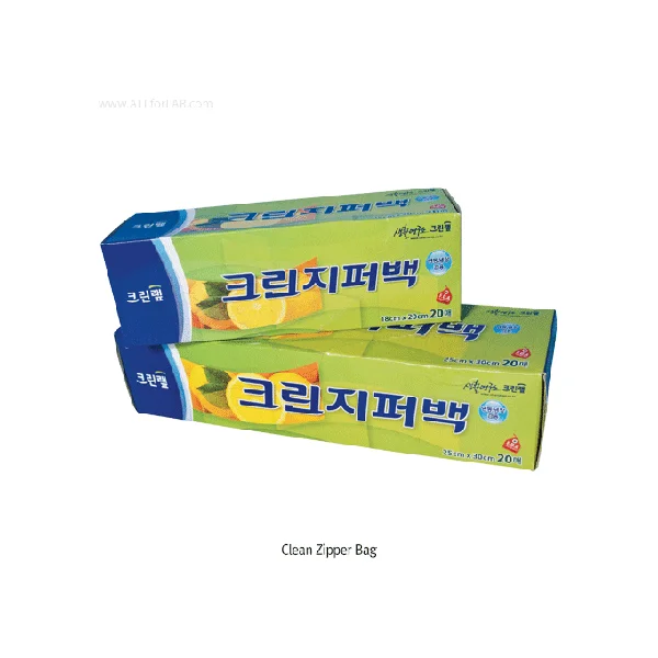 [CLEAN WRAP] Non - toxic Clean Zipper Bag 25x30cm x 50um White C10.104/ 0