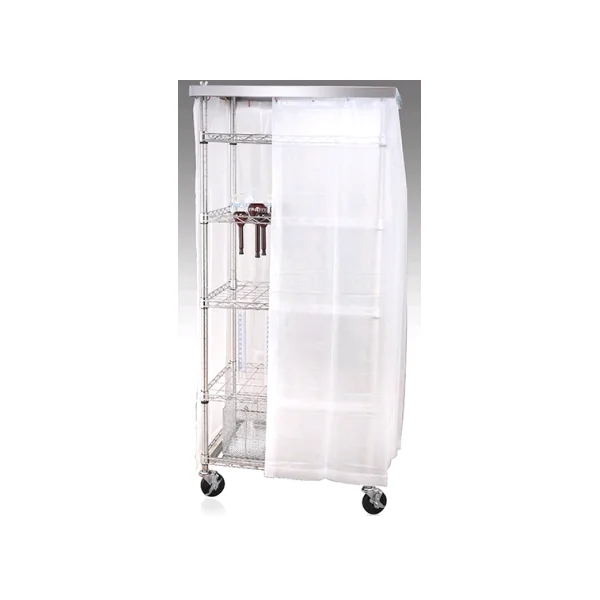 ACCURESEARCH KOREA Mobile Assembly Display Rack (Curtain Type/ 4 - Tier, 1 pc, 502319)