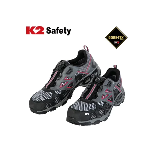 K2 Safety Gore - Tex Dial Waterproof Safety Shoes KG - 59 (Gray, 290mm, Work Shoes)
