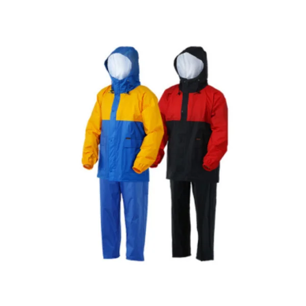 [SWALLOW] Lightweight Work Raincoat Si - 300 (Two - Piece, Red/ Navy, L, Leisure Use)