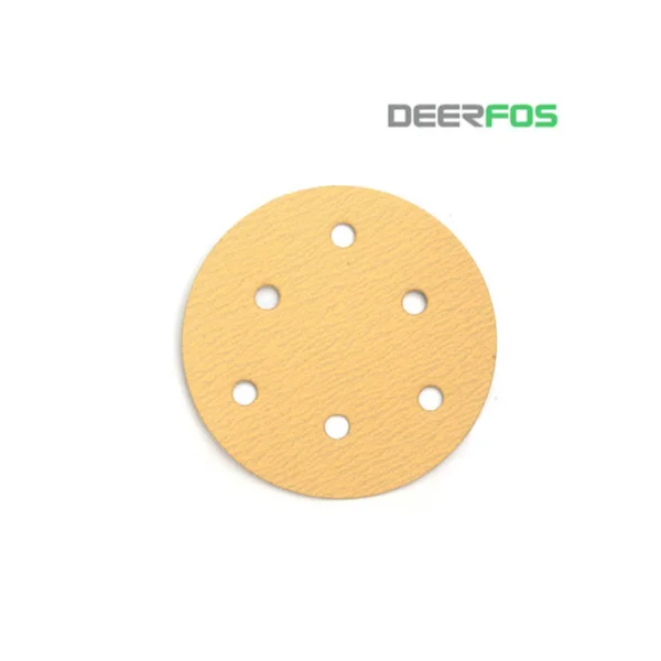 [DEERFOS] Disc Sander Paper CAM67 (5 inch, 6 Hole, #320, 100 pcs = 1 Pack)