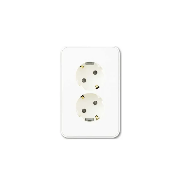 [JINHEUNG] Flush Mount Receptacle J Series (White/ Copper 2 - Gang, Ground/ Receptacle)