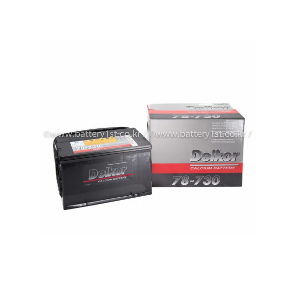DELKOR Automotive Battery Standard Type DF78 - 730R Battery