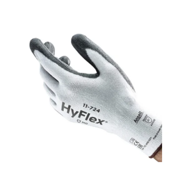 Ansell Hi - Flex 11 - 724 Cut Resistant Gloves (Size 9 - 8/ White, 13G, 24cm, Cut Level 3)