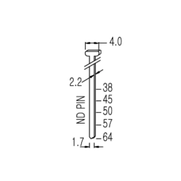 [YOUNGWOO] Air Nailer ND50P (14G BRADS, 3000PCS, 50MM)