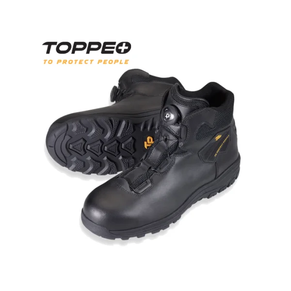 [TOPEO] 6 - inch Safety Shoes (TIMAX BLACK/ 260mm/ BLACK, 1 Pair)