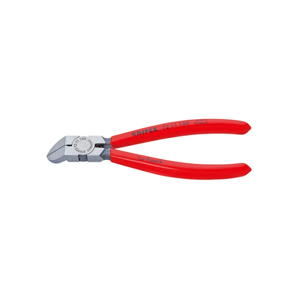 [KNIPEX] Plastic Nippers 72 11 160 SB (6 - inch, 45° Tip)
