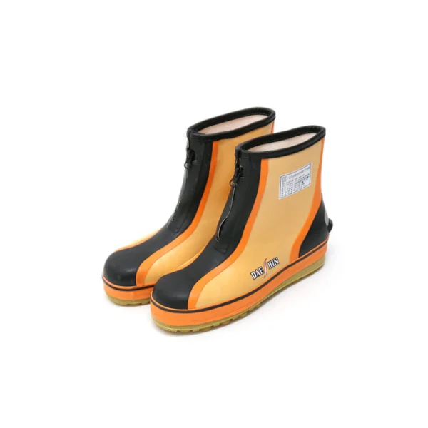 Daeshin Non - slip Safety Zipper Shoes DS - NS - 01 (Black+Orange, 260mm, Hygienic/ Waterproof/ Anti - slip)