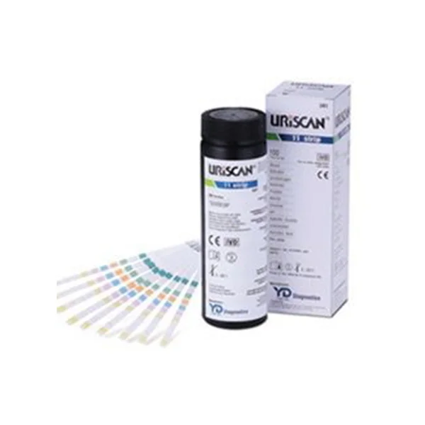 Yongdong Pharmaceutical URIN STICK URISCAN 7 - Parameter (100 Strips, Occult Blood/ Bilirubin/ Urobilinogen + 4 Others, Urinalysis Test Strips)
