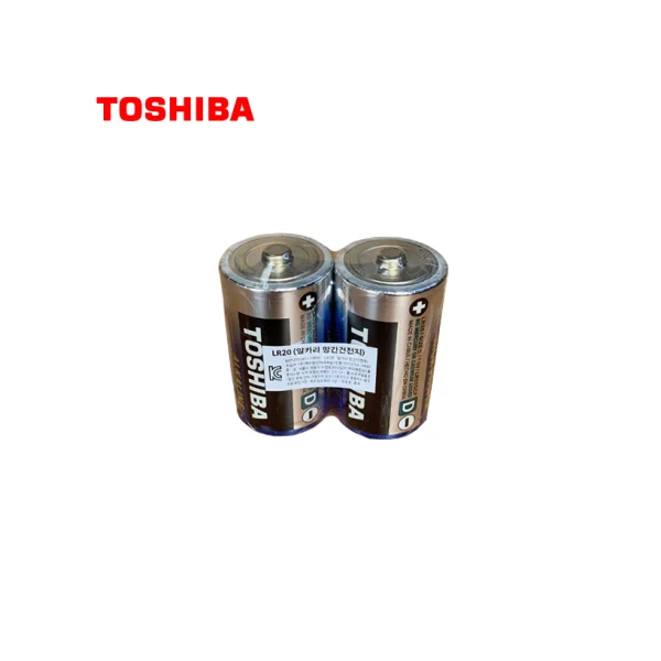 [TOSHIBA] Alkaline Battery D Size 2pcs Bulk Type (LR20)