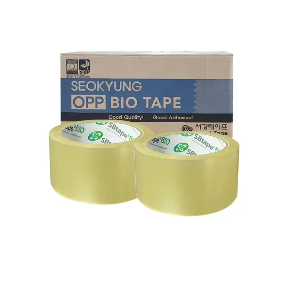 Seokyung BIO Biodegradable Tape Transparent (48mmx50m, 50 pcs/ BOX)