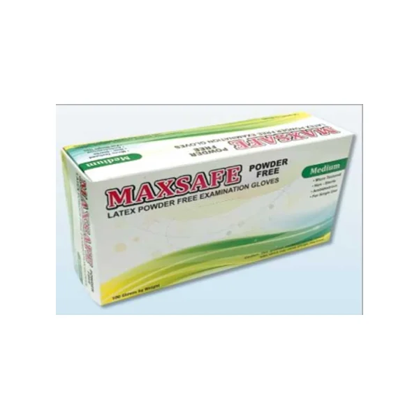 [MAXSAFE] Latex Gloves (L/ Ivory, 10PK, MXGL - 5704)