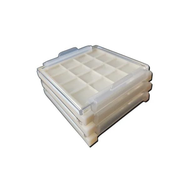 [PYBLAB] One - Touch Chip Tray CT100 - 25 - P50 (25 Compartments/ 15.5x15.5mm, 50 Sets)