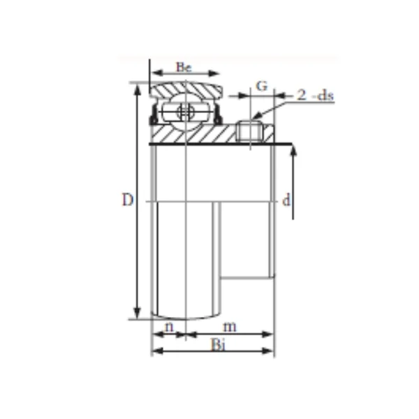 [KYK] Unit Bearing (SB) (20mm/ 47mm, 1 pc)