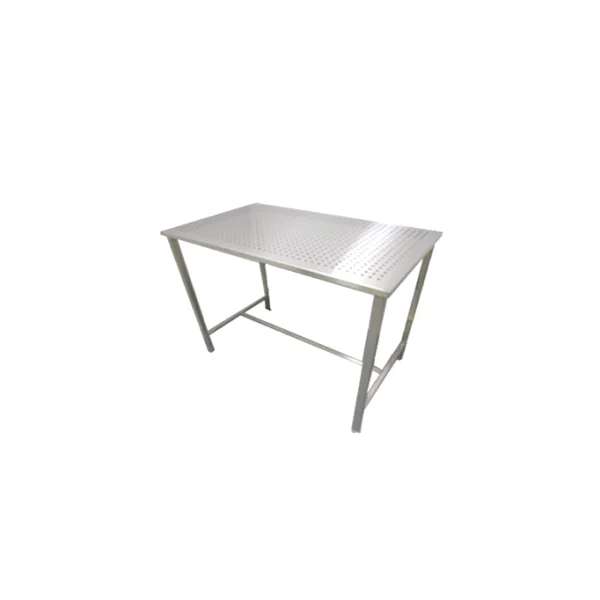 PNT 1 - Tier Stainless Steel Workbench 11221003 (1500x600x750mm, Perforated, Silver/ Matte, Hairline, Caster/ Foot Master)