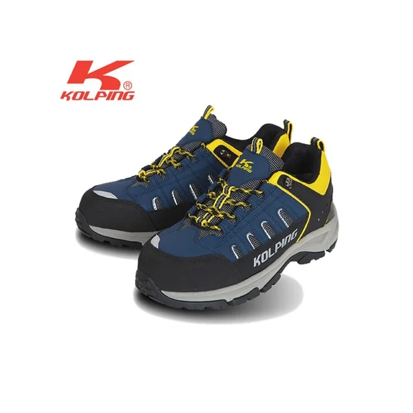 [KOLPING] 4 - inch Action Nubuck Trekking Type Safety Shoes KPS - 450 (Navy/ Yellow, 245mm, Work Shoes)