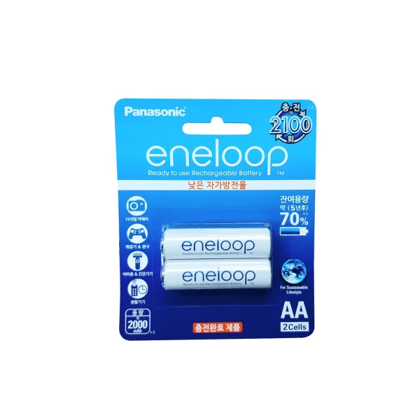 Panasonic eneloop Rechargeable Battery AA 2pcs 1.2V 2000mAh
