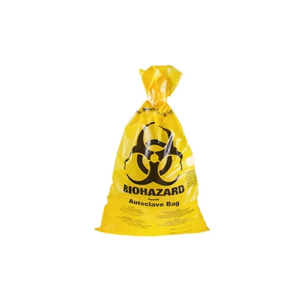 [RATIOLAB] Biohazard Bag with Indicator (HDPE, 22L, Yellow, 7003210, 500 pcs/ PACK)