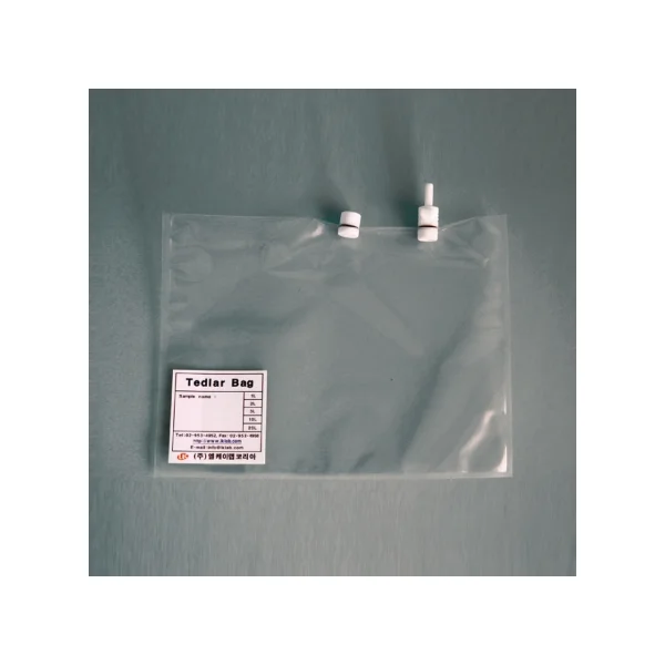 [RAYHOPE] Tedlar Gas Sampling Bag (5L, Septum&Stopcock, W250×D400mm, 10ea/ PACK, TD - SC05)