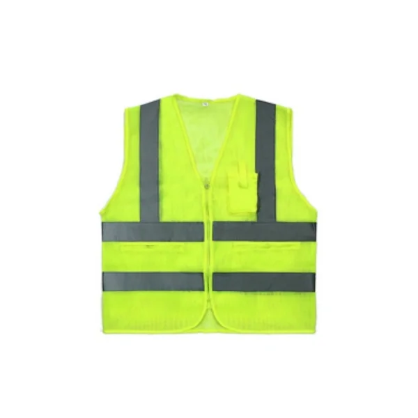[MIRAE SAFETY] Safety Vest MR402 - 1 (Fluorescent Green/ 2XL, Mesh, With Pocket)
