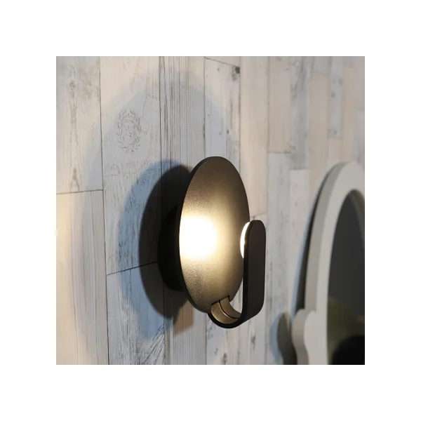 [DONGSEONG] Surface Mount/ Sensor - Wall Lamp LED (Black) (A) - Loi 5W Warm White