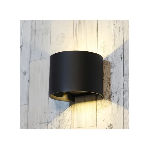 [DJD] Surface/ Sensor - Wall Lamp LED (Black) - Round 3W*3W Warm White (Angle Adjustable)