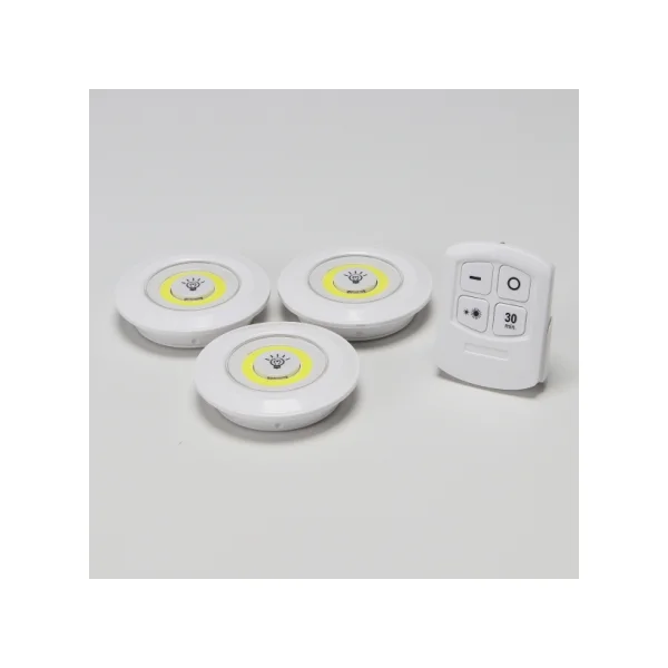 [DJD] Mood Lamp (Nursing Lamp) - LED Stick - on Light - Longer Light Daylight 3pcs Set with Remote