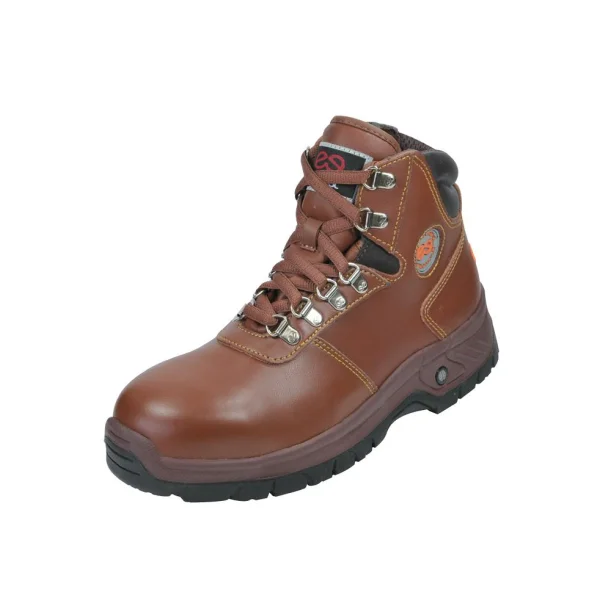 [E - WEST] Safety Shoes 6 - inch (AIR - 5 - 1/ 250mm/ Brown, 1 Pair)