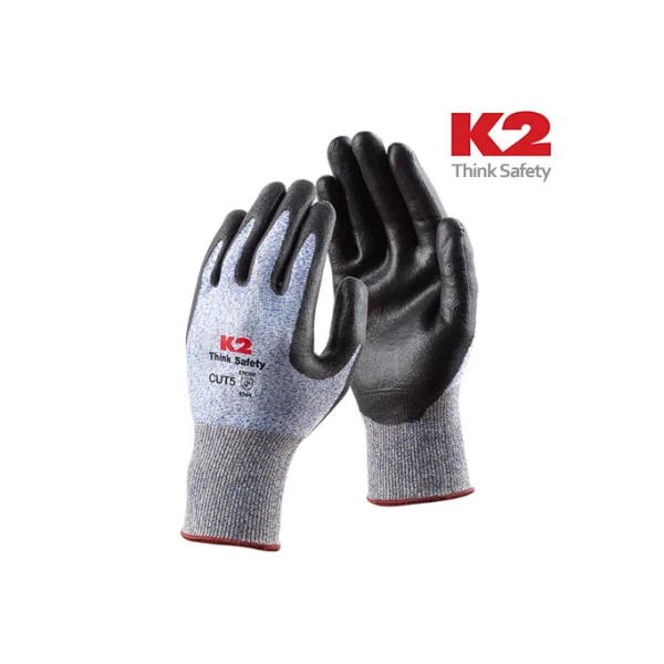 [K2 SAFETY] Cut - Resistant Knitted Gloves IMA16916 CUT5 (Light Blue/ L~M)