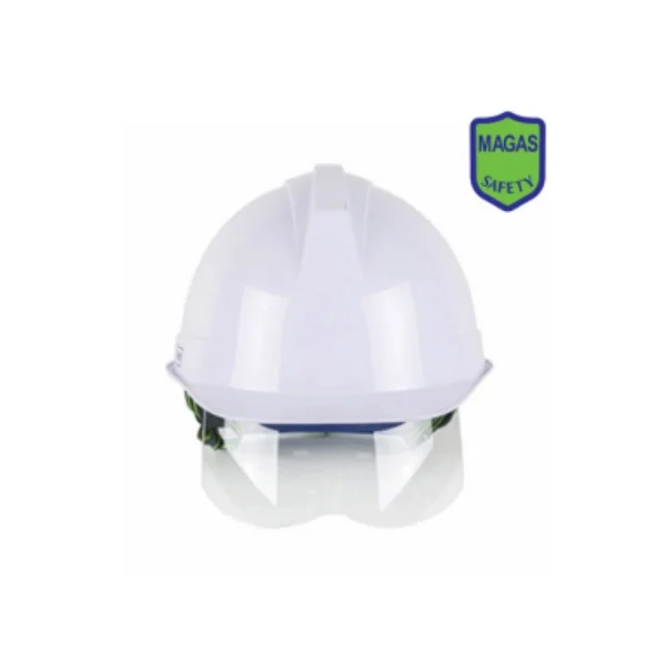 KUKJE Safety Helmet with Goggles (Yellow, ABE Type)